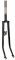 FO 04 28 P Forcella R 28 verniciata nera con pistoncini